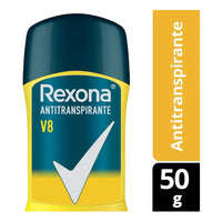 X2 Desodorante Barra Rexona Men Antitranspirante V8 50g Neutra
