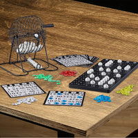 Set Juego De Bingo Fichas Tablas Pelotas Bingo Familiar