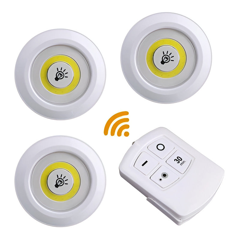 Focos Led Recargable Luz Iman Genérica Usb 40w De Hogar Portatil 3pcs Color Blanco