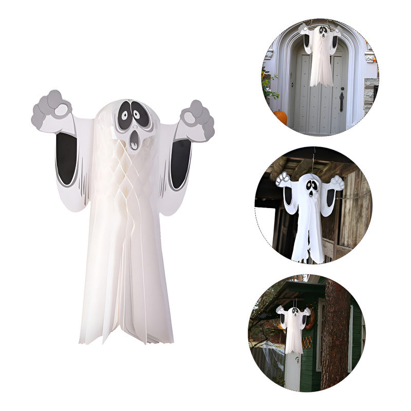 Guirnalda Fantasma Decorativa Para Fiesta Halloween Terror Blanco Fantasma