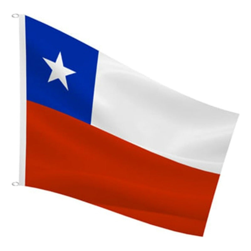 X5 Bandera Premium Chile Chilena Bordada Reforzada 90x 60 Cm Bandera Chile