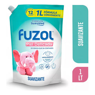 Pack X3 Suavizante Fuzol Piel Delicada 1l Frescura Suavidad