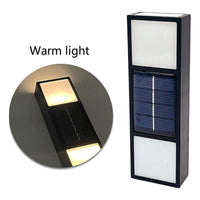 Pack 4 Aplique Foco Solar Exterior Aplique Led Bidireccional Negro