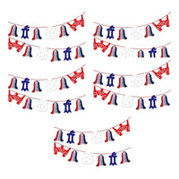 X5 Guirnalda Fiestas Patrias 2.2 Metros Feliz 18 Decoración Rojo