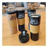Vaso Termico Portátil Doble Capa De Acero Inoxidable Te Café