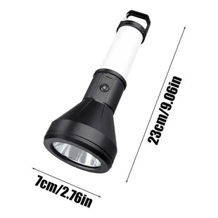 Linterna Doble Luz Recargable Led Camping Campo Flash Blanco Negro