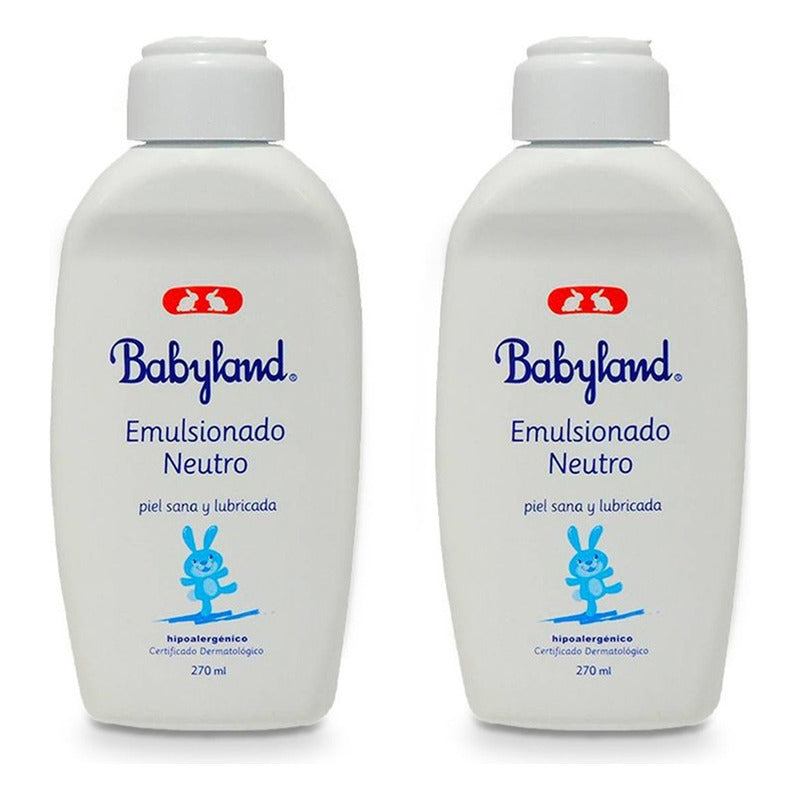 X2 Emulsionado Neutro Babyland 270 Ml Hipoalergénico