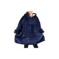 Polerón Sherpa Con Capucha Chiporro Huggle Hoodie Pijama Invierno Polar