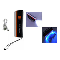 Detector De Billetes Con Linterna Recargable Uv Lampara