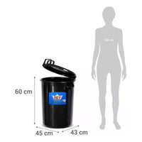 Basurero Tacho De 51 Litros Fuerte Con Tapa Reyplast