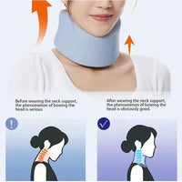 Collar Cuello Collarin Cervical Blando Soporte De Cuello Gris