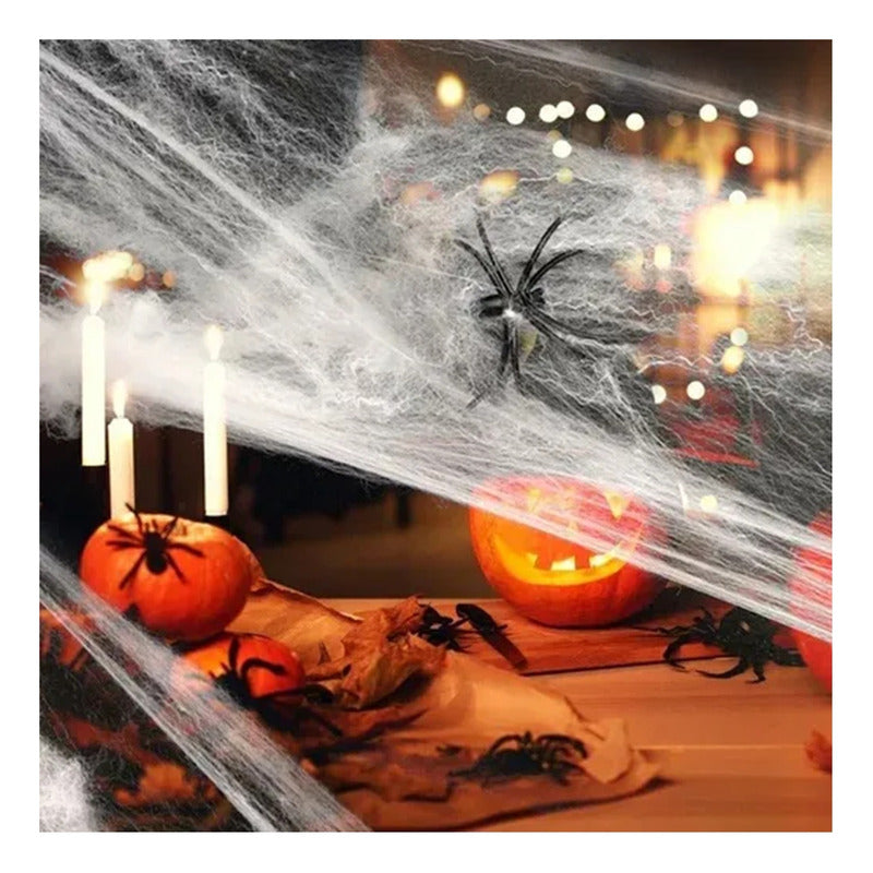Telaraña Colgante Halloween Decoración Tela De Araña Adorno Gris Telaraña
