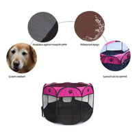 Corral Jaula Para Perro Gato Conejo Plegable Mascota Casa M