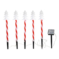 Set X5 Estacas Navidad Luces Navideñas Led Solar Decoración
