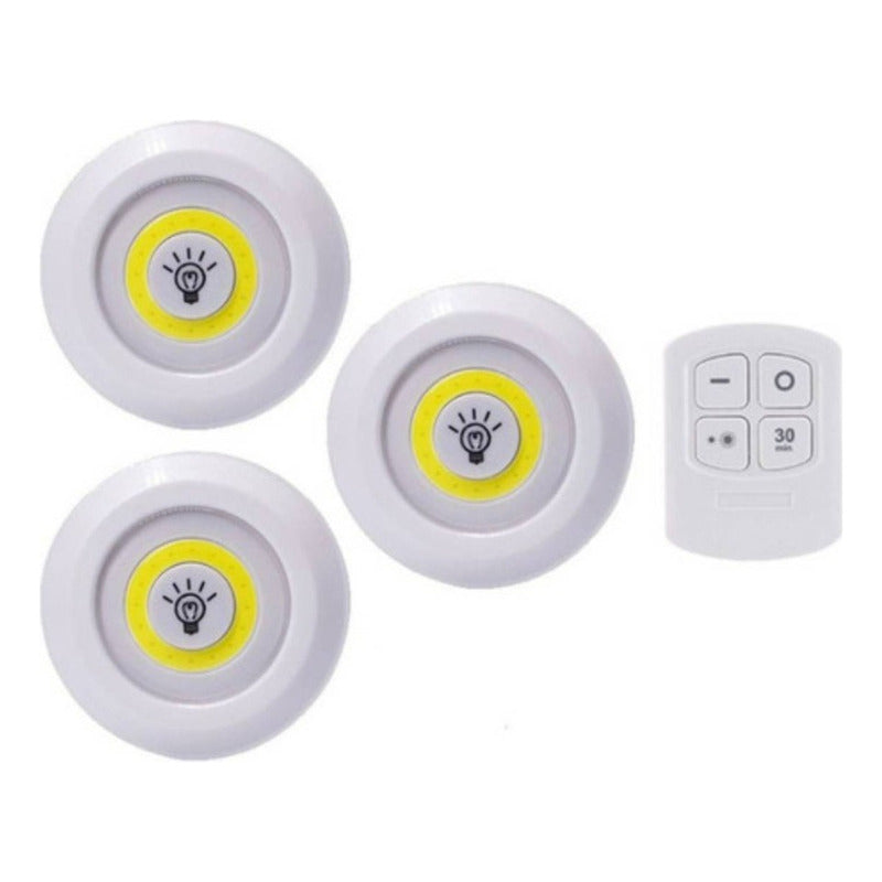 Luces Luz Led Inalámbricas Con Mando A Distancia Juego De 3
