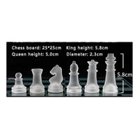 Tablero Ajedrez De Cristal Juego De Ajedrez De Lujo Tablero