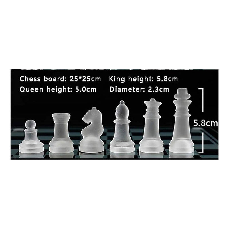 Tablero Ajedrez De Cristal Juego De Ajedrez De Lujo Tablero