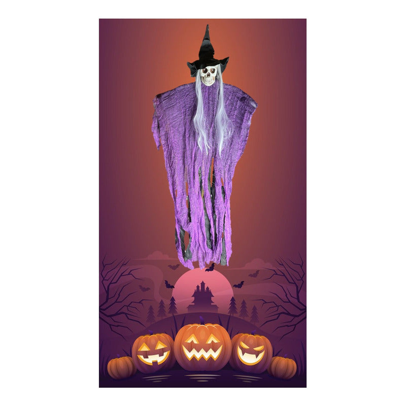 Fantasma Mono Colgante Halloween Calavera Terror Halloween Blanco Calavera