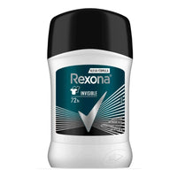 Pack X3 Desodorante Rexona Barra Men 50gr Invisible 72h Neutra