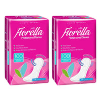 Pack X2 Protectores Diarios Fiorella 100unid Tela Suave