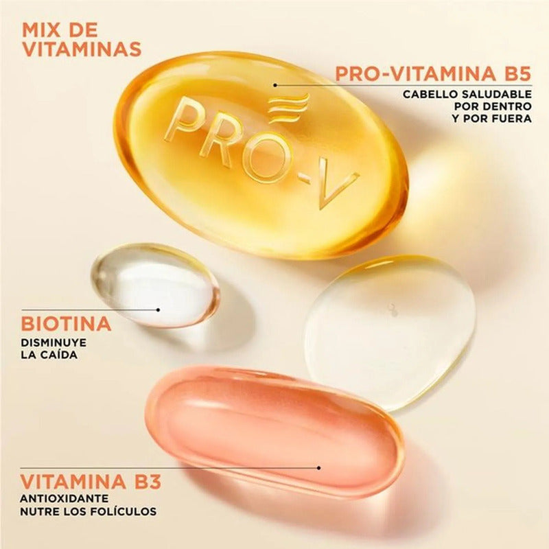 Pack X3 Shampoo Pantene Anticaída + Biotinamina B3 300ml