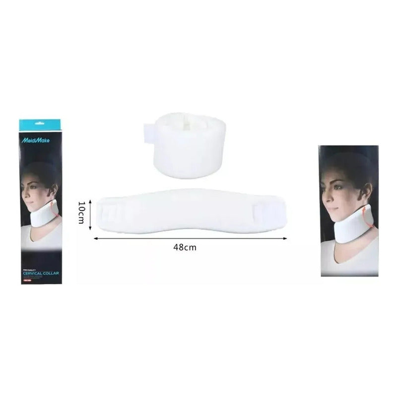 Collar Cuello Collarin Cervical Blando Soporte De Cuello Blanco