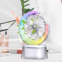 Ventilador Humidificador Portátil Ventilador Led  Usb Recarg