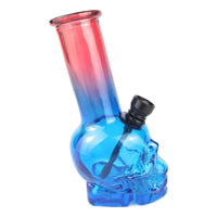 Bong De Vidrio Pipa De Calavera Quemador Desmontable Calaveras Multicolor