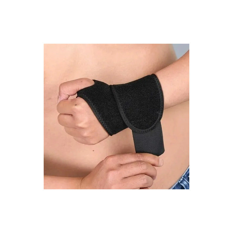 Muñequera Ajustable Con Orificio Pulgar Ortopédico Elastica