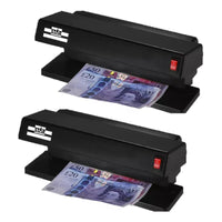 Pack X2 Detector De Billetes Falsos Luz Ultravioleta 2 Tubos