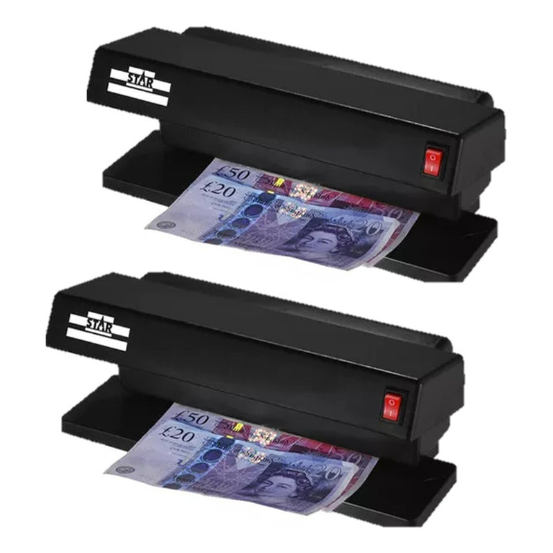 Pack X2 Detector De Billetes Falsos Luz Ultravioleta 2 Tubos