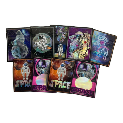 50 Bolsas De Mylar Diseños Colores Cierre Cremallera No Olor Aleatório