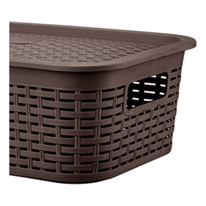Canastilla Caja Organizador 13litros Canastilla Tapa Tavarúa