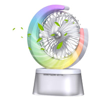 Ventilador Humidificador Portátil Ventilador Led  Usb Recarg