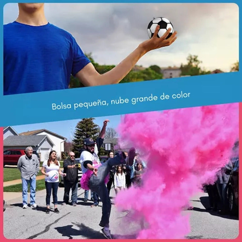 Balón Revelación Genero Futbol Azul Rosa Revelación Sexo Bab