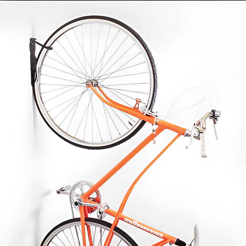Soporte Bicicleta Con Gancho Acero Reforzado Para Pared Color Negro