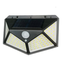 Lámpara Solar De Pared, 100 Led, Baliza Solar Para Jardín, Color Negro, 110 V/220 V