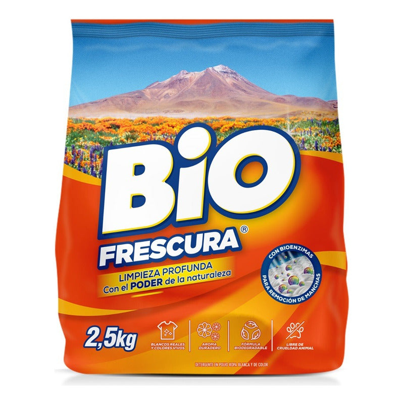 X2 Detergente Bio Frescura En Polvo Desierto Florido 2.5 Kg