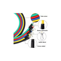 Kit Bandas Elásticas Banda Elastica De Resistencia Ejercicio Verde