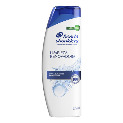 Pack X2 Shampoo Head & Shoulders 375ml Limpieza Renovadora