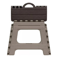 Piso Banco Banquito Taburete Plegable Mediano Reyplast 100kg Marrón/beige