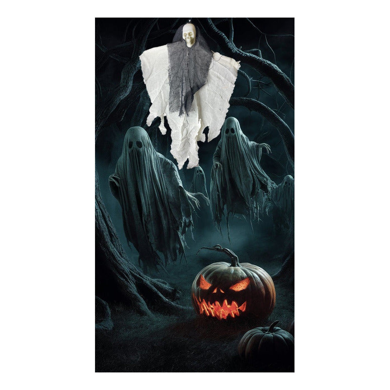 Fantasma Calavera Aterradora Halloween Decoracion Colgante Blanco Calavera