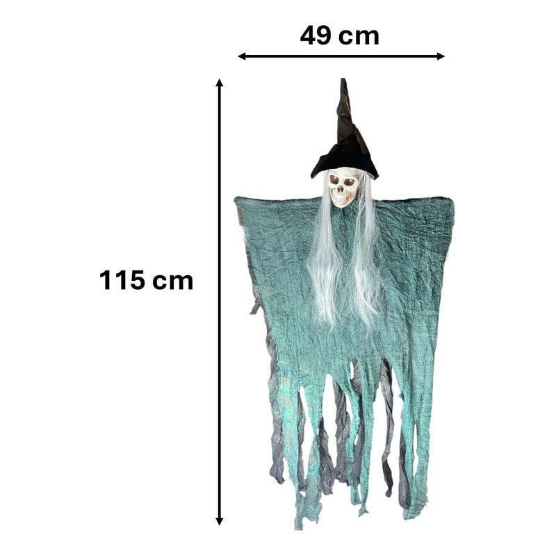 Fantasma Mono Colgante Halloween Calavera Terror Halloween Blanco Calavera