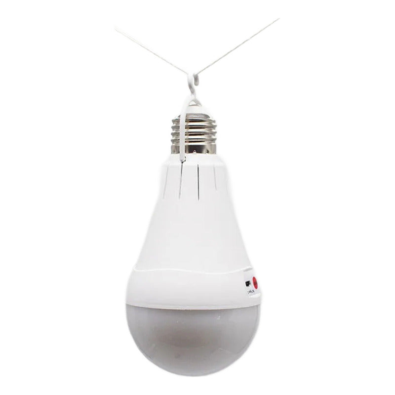 Ampolleta De Emergencia Led E27 Luz Foco 15w Recargable Usb