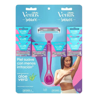 Pack X8 Maquina De Afeitar Gillette Venus Suave Aloe Vera