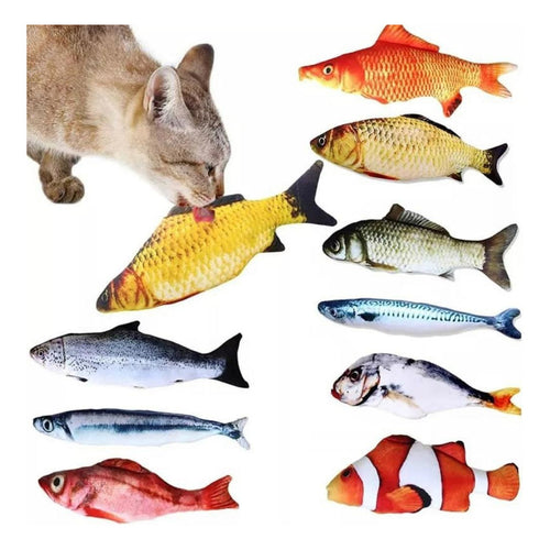 Juguete Pescado Usb Con Movimiento Interactivo Para Gato  Azar
