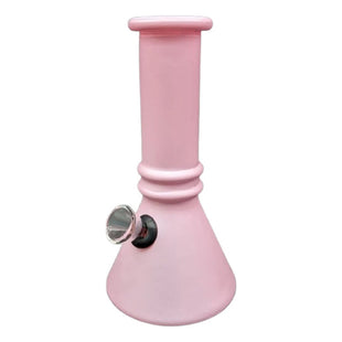 Bongs Vidrio Pyrex Pipa De Agua Resistente Quemador Liso Rosa