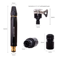 X2 Boquilla Ajustable De Manguera Alta Presion Auto Jardin Negro