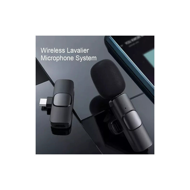 Micrófono Inalámbrico De Solapa Lavalier Celular Usb-c