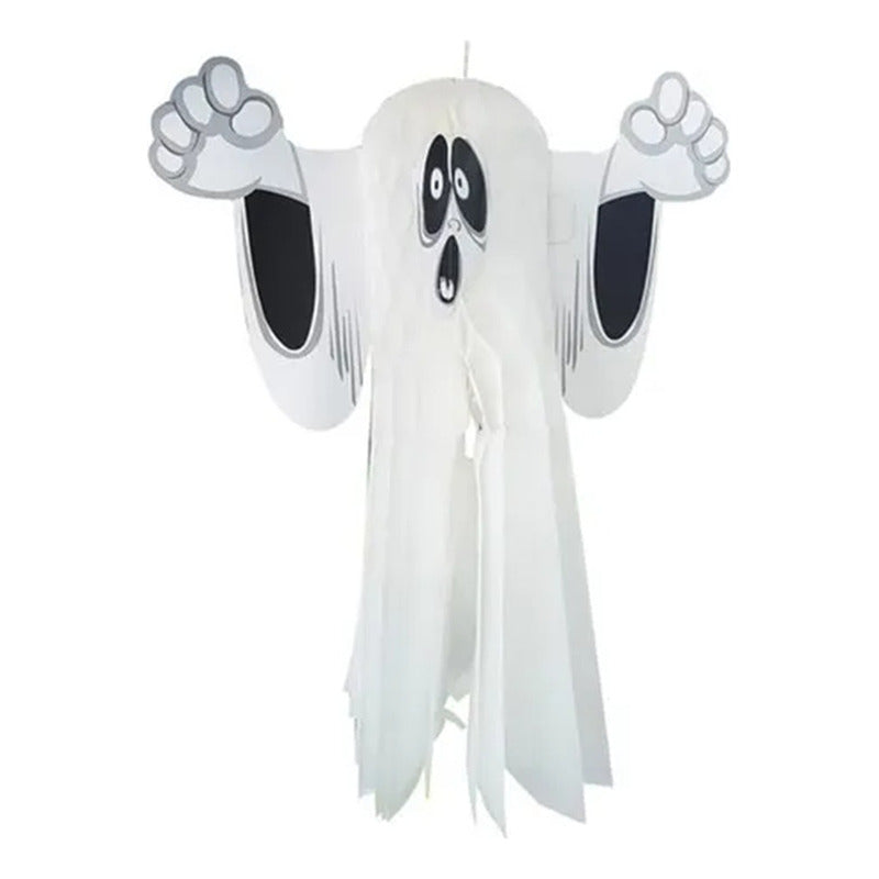 Guirnalda Fantasma Decorativa Para Fiesta Halloween Terror Blanco Fantasma